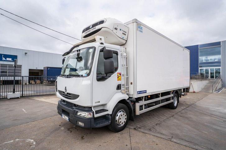 Renault MIDLUM 220 DXI // CARRIER MULTI TEMP+DHOLLANDIA, Auto's, Vrachtwagens, Bedrijf, Te koop, Elektrische ramen, Renault, Diesel