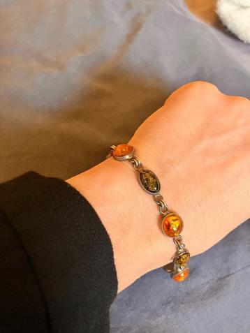 Sterling silver 925 amber bracelet beschikbaar voor biedingen