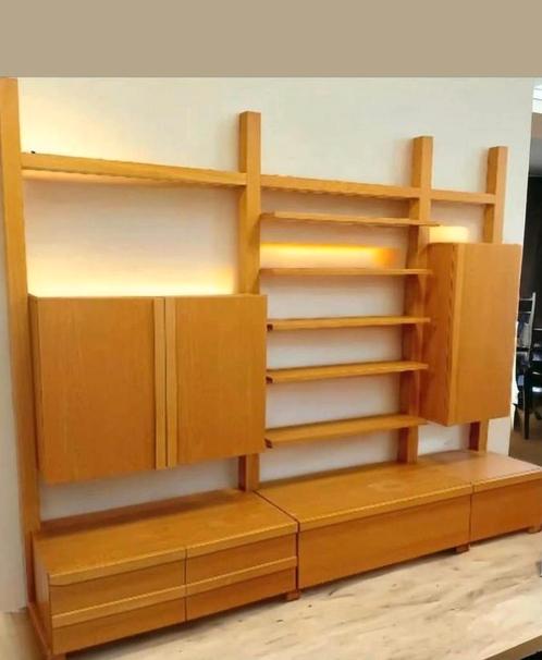 Groot wandmeubel, Kulowany, vintage, retro, Huis en Inrichting, Kasten | Wandmeubels, Gebruikt, Ophalen