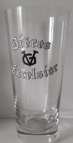 oude bierglazen EXCELSIOR Gent, Verzamelen, Merken en Reclamevoorwerpen, Ophalen of Verzenden, Zo goed als nieuw