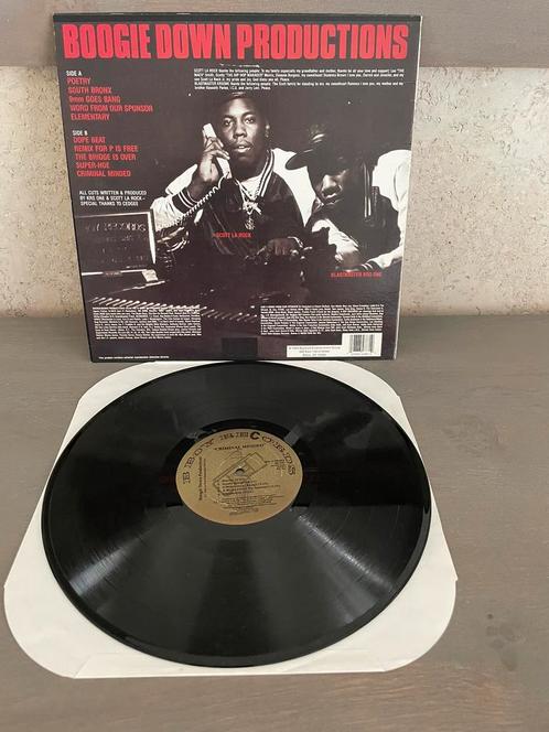 LP Boogie Down Productions - Criminal Minded, Cd's en Dvd's, Vinyl | Hiphop en Rap, Ophalen of Verzenden
