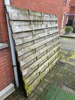 Scherm + deur, Tuin en Terras, Schuttingen, Ophalen, Gebruikt, Hout