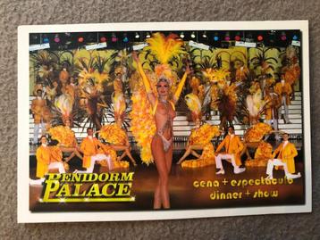 Carte postale Espagne Dîner + spectacle au palais de Benidor, Enlèvement ou Envoi, 1980 à nos jours, Non affranchie, Espagne
