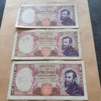 Lot van 9 italiaanse bankbiljetten, Ophalen, Italië, Setje