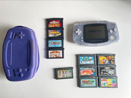Nintendo Game Boy Advance + Games, Games en Spelcomputers, Spelcomputers | Nintendo Game Boy, Zo goed als nieuw, Game Boy Advance