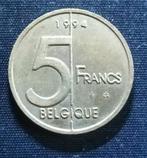 5 frank 1994 FR (variant: Q vol) - Albert II, Postzegels en Munten, Munten | België, Verzenden, Losse munt