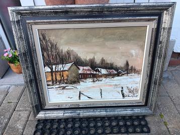 Schilderij winterlandschap, Enlèvement