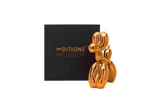Jeff Koons (after) - Balloon Dog Orange Gold maat L, Antiek en Kunst, Kunst | Designobjecten, Verzenden