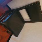 Stoel met leder, Huis en Inrichting, Stoelen, Ophalen, Gebruikt, Bruin, Eén