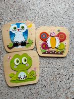 3 puzzles en bois, Enlèvement, Comme neuf, En bois