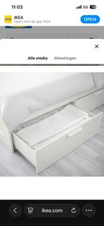 Lit Ikea, Bois d'échafaudage, Comme neuf, Enlèvement, 200 cm