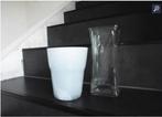 Vaas en bloempot, Ophalen, Wit, Nieuw, Glas