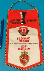 KSV Waregem 1988 Coupe Uefa football de drapeau nostalgique, Comme neuf, Enlèvement ou Envoi