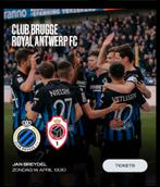3 tickets te koop Club Brugge - Royal Antwerp 14 april, Ophalen of Verzenden