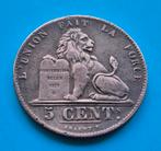 5. Centimes.  1856.  Leopold l, Ophalen of Verzenden, Overig, Losse munt