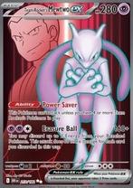 Team rocket's MEWTWO EX 213/182 - DESTINED RIVALS, Hobby en Vrije tijd, Verzamelkaartspellen | Pokémon, Verzenden, Nieuw, Losse kaart