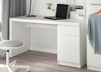 IKEA Malm bureau te koop + ladeblok + monitorstandaard, Ophalen, Bureau