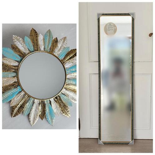 Styling spiegel in kader OF Zonnespiegel, Huis en Inrichting, Woonaccessoires | Spiegels, Nieuw, Ophalen