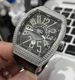Te Koop Franck Muller Black Dial With Stone, Handtassen en Accessoires, Horloges | Heren, Staal, Staal, Polshorloge, Nieuw