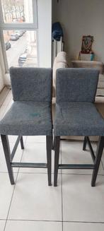 bar chairs, Ophalen, Gebruikt, Twee, Grijs