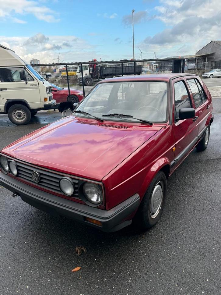 VW Golf 2 1300 cm3 152 000 km, Autos, Volkswagen, Entreprise, Golf, Essence, Euro 1, Hatchback, 5 portes, Boîte manuelle, Rouge