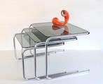 Vintage seventies chroom nesting tables, Ophalen of Verzenden