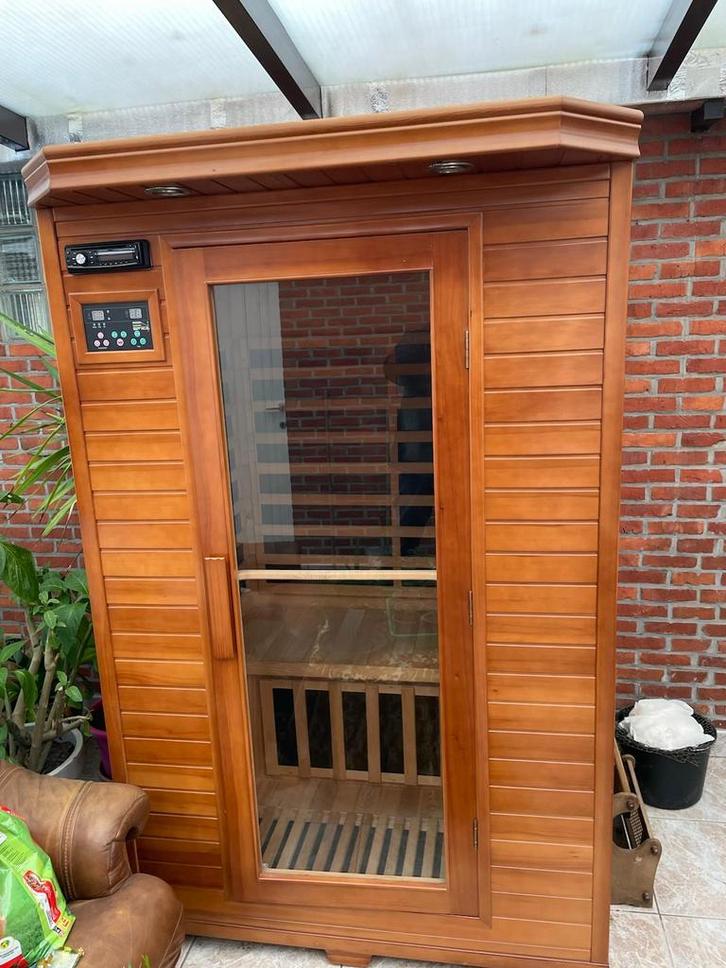 Infrarood sauna 2 personen als nieuw, Sport en Fitness, Sauna, Zo goed als nieuw, Infrarood, Ophalen