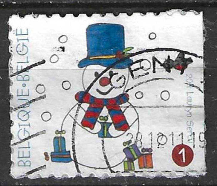 Belgie 2011 - Yvert 4173 /OBP 4192a - Kerstzegel (ST), Postzegels en Munten, Postzegels | Europa | België, Kerst, Gestempeld, Verzenden