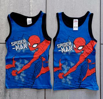Onderhemdjes Spiderman maat 104-110 NIEUW 