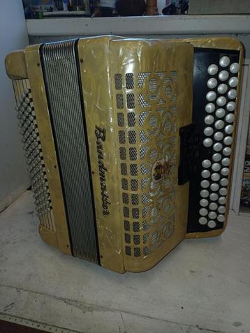 ancienne accordeon  complet fonctionne, Musique & Instruments, Enlèvement, Utilisé, Autres marques, Avec bretelles