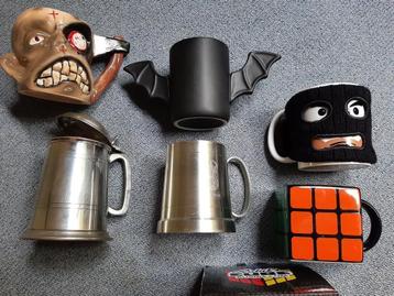 4 Carnaval bekers en 2 metalen bekers Nieuw en Ongebruikt, Antiek en Kunst, Ophalen of Verzenden
