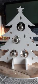 Kerstversiering, witte houten Kerstboom., Diversen, Ophalen, Gebruikt