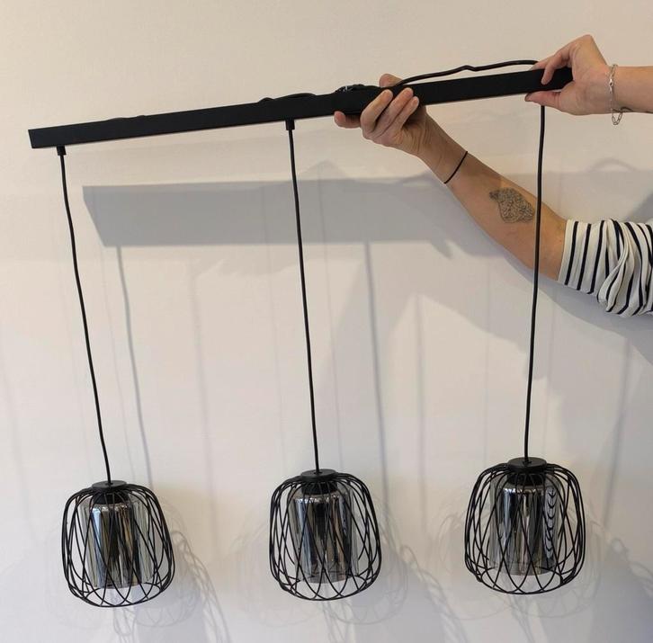 Suspension Eglo Floresta, Maison & Meubles, Lampes | Suspensions, Comme neuf, Verre, Métal