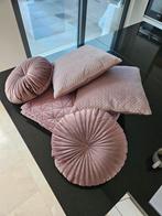 4 kussens +plaid, Ophalen of Verzenden