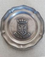 Assiette en étain aux armes de Bois-d'Haine, Belgique, Enlèvement ou Envoi