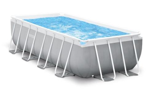 Intex Ultra XTR Frame zwembad 5,5m op 2,75m met toebehoren, Tuin en Terras, Zwembad-toebehoren, Gebruikt, Afdekzeil, Ophalen