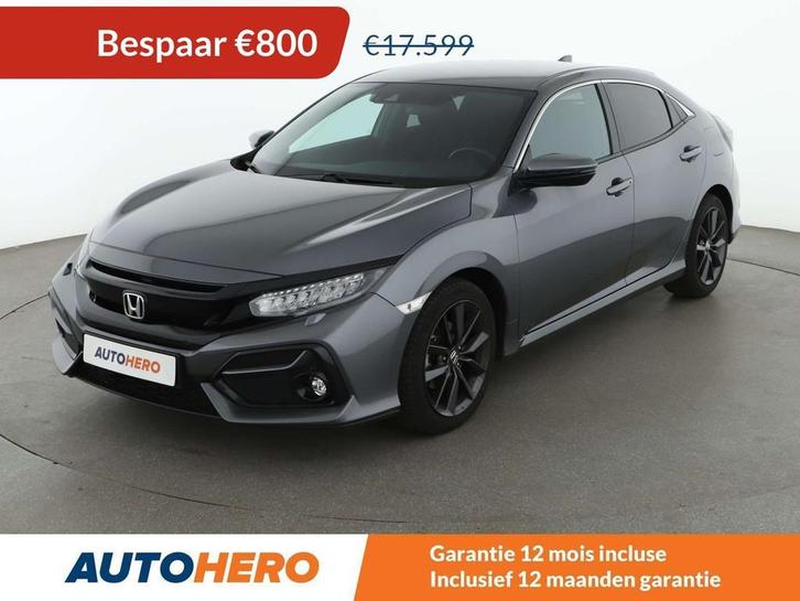 Honda Civic 1.0 VTEC Elegance (bj 2021), Auto's, Honda, Te koop, Civic, ABS, Achteruitrijcamera, Adaptive Cruise Control, Airbags