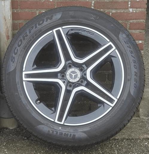 Winterset Mercedes GLE AMG velgen Pirelli 20" met MO coderin, Auto-onderdelen, Banden en Velgen, Banden en Velgen, Winterbanden