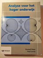 Handboek Analyse voor het hoger onderwijs, Boeken, Nederlands, Zo goed als nieuw, Ophalen, Deen