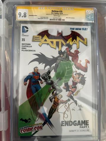 Batman new 52 NYCC variant cover #35 2x signed cgc 9,8 beschikbaar voor biedingen