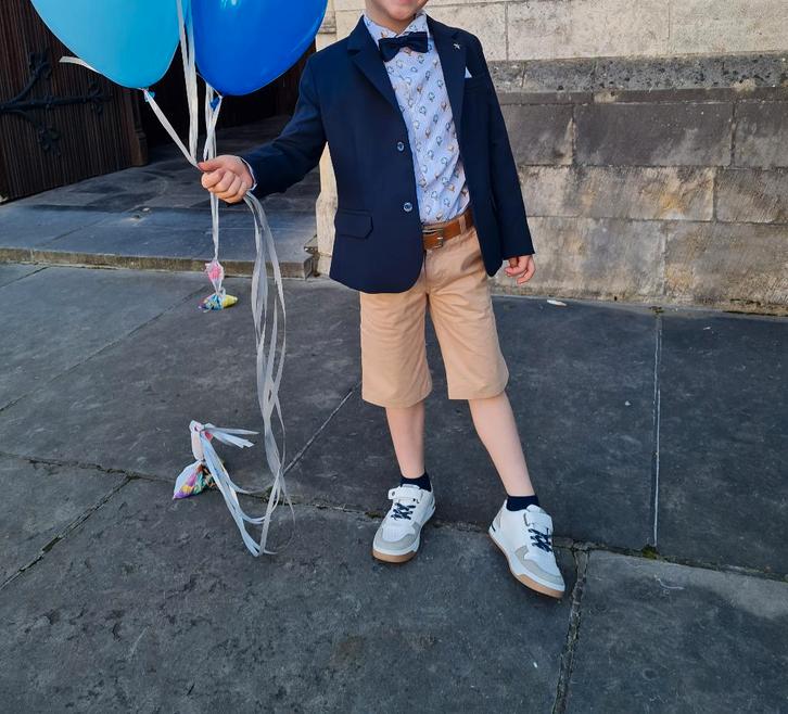 Communie kleding jongen Gymp zeer goede staat, Kinderen en Baby's, Kinderkleding | Maat 122, Zo goed als nieuw, Jongen, Setje