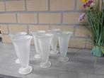 6x ijscoupes in melkglas, Ophalen, Overige typen, Nieuw, Glas