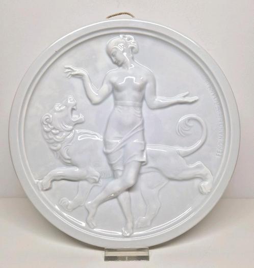 Rosenthal Ferdinand Liebermann wandbord / plaquette 1918., Antiek en Kunst, Antiek | Porselein, Ophalen of Verzenden