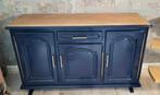 Donkerblauwe eiken dressoir, Enlèvement, Comme neuf
