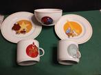 kuifje herge : mix set van 5 porcelijnen servies delen., Verzamelen, Ophalen of Verzenden, Kuifje, Zo goed als nieuw