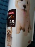 Nieuwe Curver ton voor hondenvoer, 4.5 liter of 1.5 kg, Animaux & Accessoires, Nourriture & Bols pour chiens, Enlèvement ou Envoi