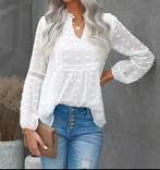 Witte bloes  38/M, Kleding | Dames, Blouses en Tunieken, Maat 38/40 (M), Wit, Ophalen of Verzenden, Zo goed als nieuw
