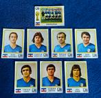 8 versch. Panini stickers voetbal  ' WK 1974 - Joegoslavië ', Ophalen of Verzenden, Nieuw, Meerdere stickers