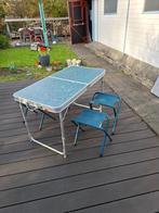 Kampeertafel met stoeltjes, Caravans en Kamperen, Kampeermeubelen, Ophalen, Zo goed als nieuw, Campingtafel