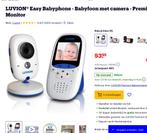 Babyfoon Luvion Easy, Ophalen, Zo goed als nieuw, 100 tot 250 meter, Camera